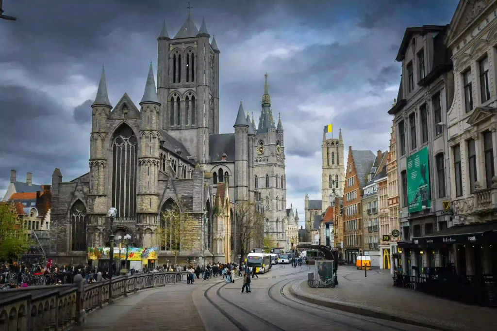 Ghent medieval skyline