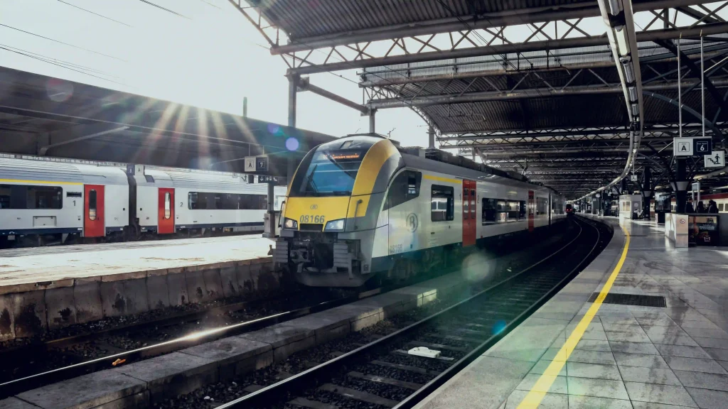 NMBS-trein op Antwerpen-Centraal